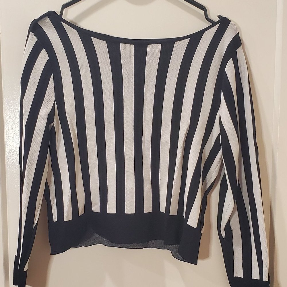 Eva Mendes Medium Marcy Stripe Sweater